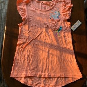 Pocket unicorn ruffle sleeve